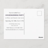 Funny Housewarming Party design Briefkaart (Achterkant)