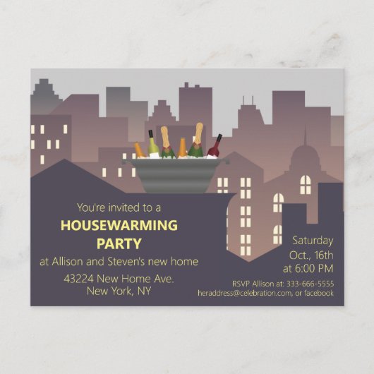 Funny Housewarming Party design Briefkaart (Voorkant)
