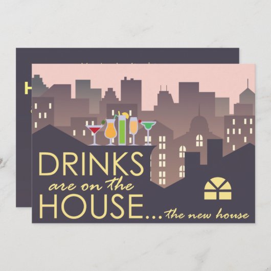 Funny Housewarming Party design Kaart (Voorkant / Achterkant)