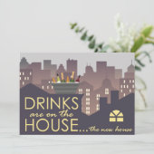 Funny Housewarming Party design Kaart (Staand voorkant)