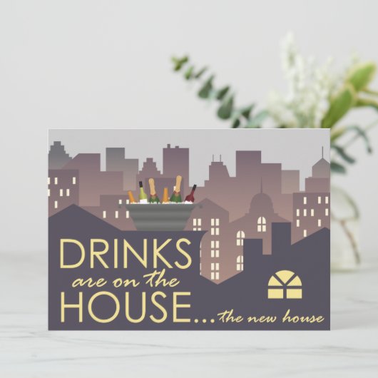 Funny Housewarming Party design Kaart (Staand voorkant)