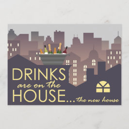 Funny Housewarming Party design Kaart