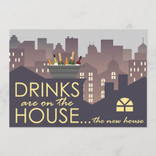 Funny Housewarming Party design Kaart