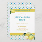 Funny Housewarming Tea Party Boho Humoureuze Blauw Kaart (Voorkant / Achterkant)