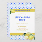 Funny Housewarming Tea Party Boho Lemons Humoureuz Kaart (Voorkant / Achterkant)