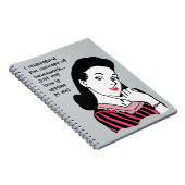 Funny Housework Concept Notitieboek (Rechterzijde)