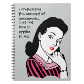 Funny Housework Concept Notitieboek (Voorkant)