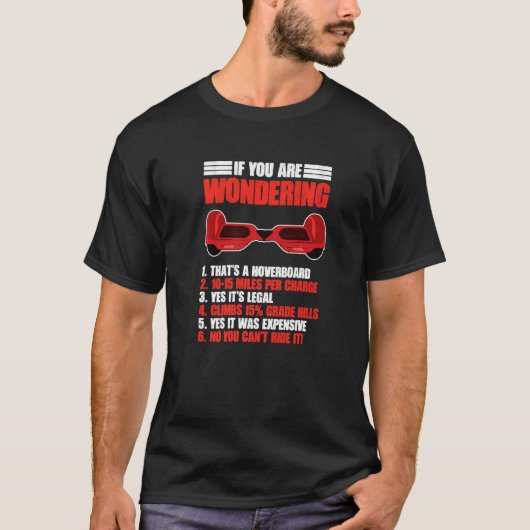 Funny Hoverbo met elektrische scooter T-shirt (Voorkant)