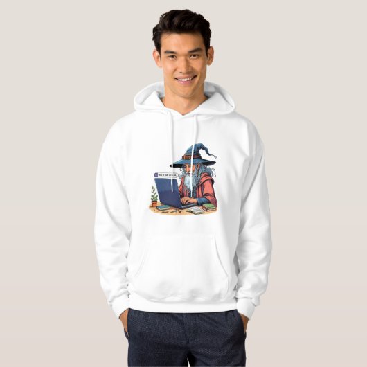Funny "how to code" hoodie  (Voorkant volledig)