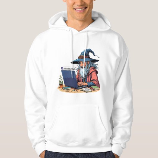Funny "how to code" hoodie  (Voorkant)