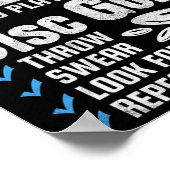 Funny How To Play Disc Golf  Poster (Hoek)