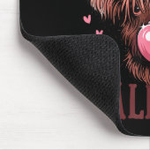 Funny Howdy Valentine Highland Cow Valentine’s Day Muismat (Hoek)