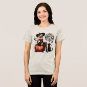 Funny Howdy Witches Western Halloween Tri-Blend Shirt (Voorkant volledig)