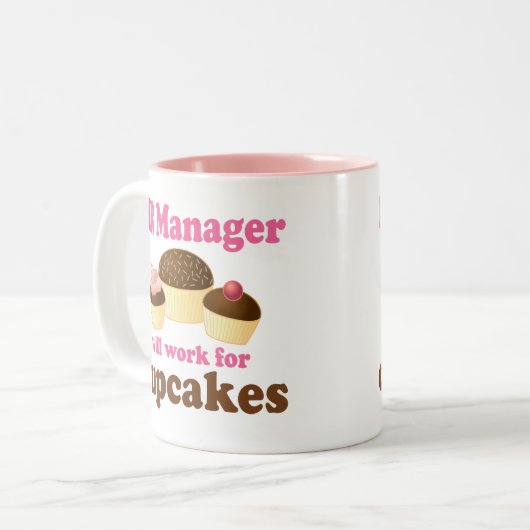 Funny HR Manager Tweekleurige Koffiemok (Voorkant links)