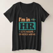 Funny HR Officer Gift | Personeelswerkerscode Grote Maat T-shirt