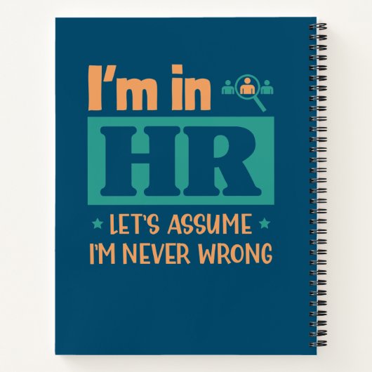 Funny HR Officer Gift | Personeelswerkerscode Notitieboek (Achterkant)