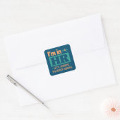 Funny HR Officer Gift | Personeelswerkerscode Vierkante Sticker (Envelop)