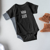 Funny Hug Life Urban Gothic Typography Romper