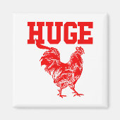 Funny Huge Mens Rooster Graphic  Magneet (Voorkant)