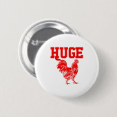 Funny Huge Mens Rooster Graphic Ronde Button 5,7 Cm (Voorkant /achterkant)