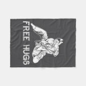 Funny Hugs Brazilian Jiu Jitsu Mma Bjj Fleece Deken (Voorkant (Horizontaal))