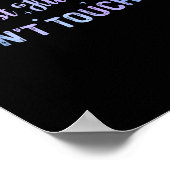 Funny Hugs Quote Meme Hugs Just Kidding Don't Touc Poster (Hoek)