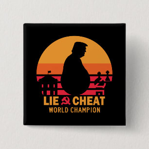 Funny Huid en Seek Bigfoot Trump Vierkante Button 5,1 Cm