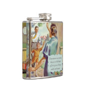 Funny  Huisvrouw Art en Citaat Heupfles (Rechts)