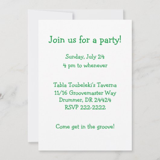 Funny Hula Pig Luau Hawaiian Party Kaart (Achterkant)