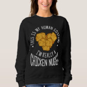 Funny Human Costume Chicken Nugget Trui (Voorkant)