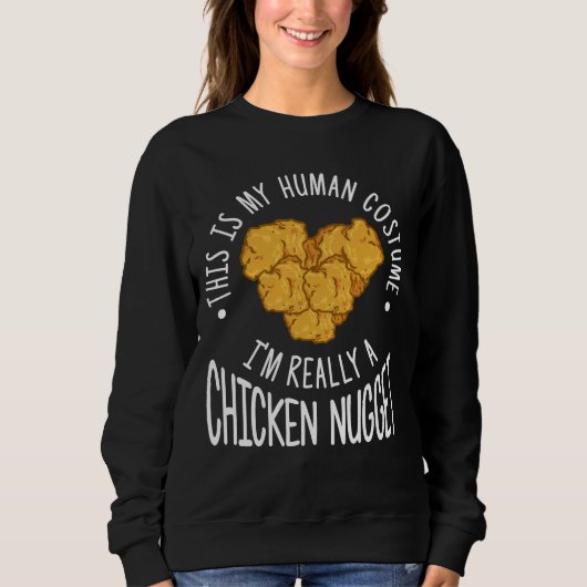 Funny Human Costume Chicken Nugget Trui (Voorkant)