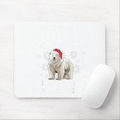 Funny Human Costume Lar Bear Christmas Lights Sant Muismat (Met muis)