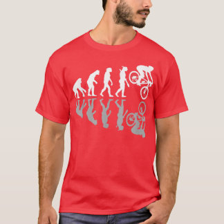 Funny Human Evolution Downhill Mountain Bike MTB B T-shirt