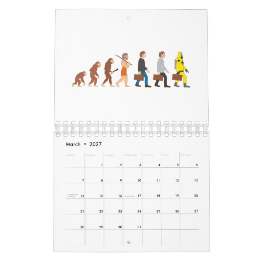 Funny Human Evolution Kalender (Mar 2027)