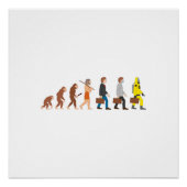 Funny Human Evolution Perfect Poster (Voorkant)