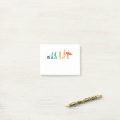 Funny Human Evolution Surfing Gift for Surfers Post-it® Notes (Op bureau)