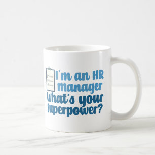 Funny Human Resources Manager Superheld HR Koffiemok