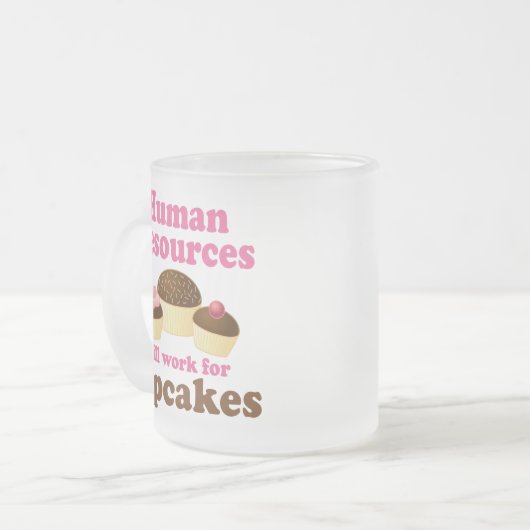 Funny Human Resources Matglas Koffiemok (Voorkant links)