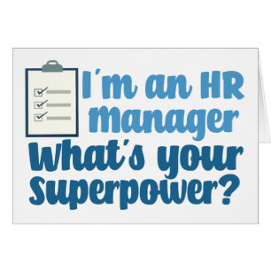 Funny Human Resources Superheld Card