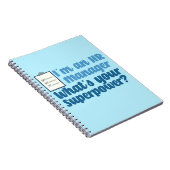 Funny Human Resources Superheld Notitieboek (Rechterzijde)