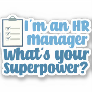 Funny Human Resources Superheld Sticker