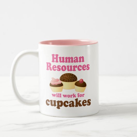 Funny Human Resources Tweekleurige Koffiemok (Links)
