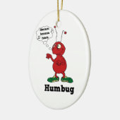 Funny Humbug Kerstversiering Keramisch Ornament (Links)