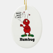 Funny Humbug Kerstversiering Keramisch Ornament (Achterkant)