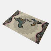 Funny Hummingbird Birds Welcome Mat, Bird Lover Ma Deurmat (Schuin)