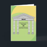 Funny Humor Bank of Mum & Dad 18th Birthday Kaart<br><div class="desc">Funny humor bank of mum en pap milestone 18e verjaardagskaart Ideaal voor een speciale zoon of dochter. Exclusief ontwerp voor het merk Groene Elephant-Kaarten.</div>