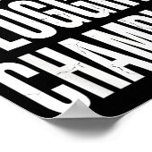 Funny Humor Bathroom Joke Toilet Clogging Chamon Poster (Hoek)