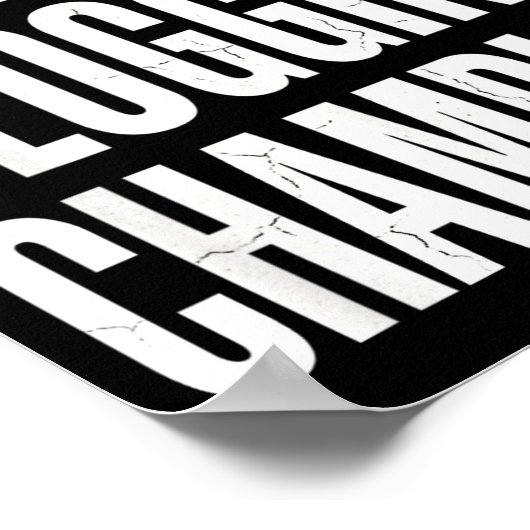 Funny Humor Bathroom Joke Toilet Clogging Chamon  Poster (Hoek)