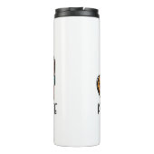 Funny Humor Coffee citeert vredesliefdeskoffie Thermosbeker (Achterkant)