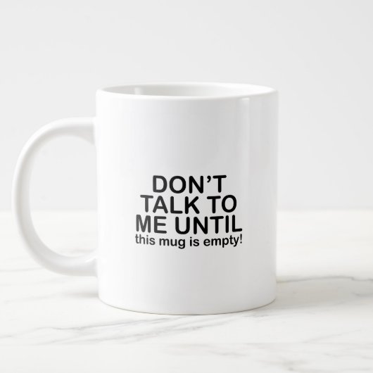 Funny Humor Coffee Mood Quote Big Mug Grote Koffiekop (Links)
